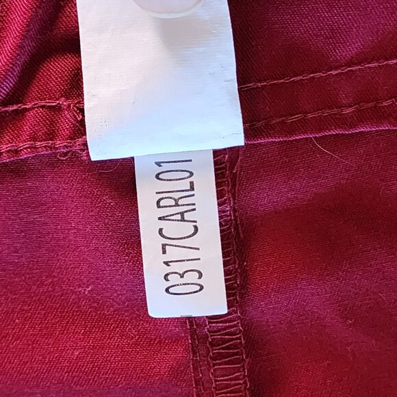 Wonder Work Mens Red Scrub Pants Drawstring Waist FSU Embroidery Large - Picture 9 of 12